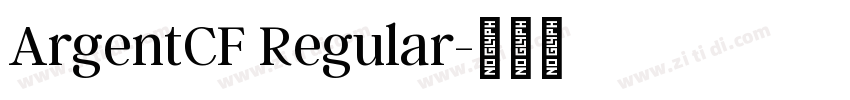 ArgentCF Regular字体转换